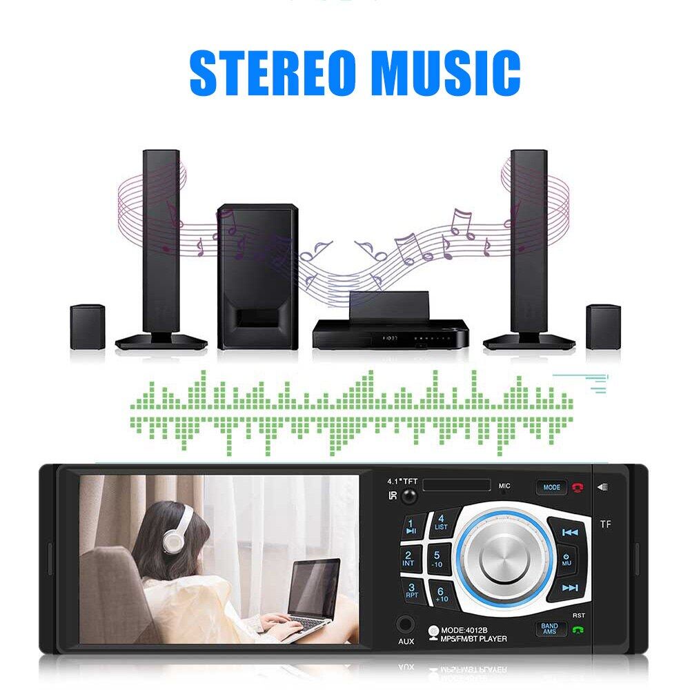 Single Din 4022D LCD 4.1 Inch Monitor Tape Audio Mobil Bonus Remote Tape Mobil Bluetooth MP5 Parkir Monitor LCD 4022D 4012B