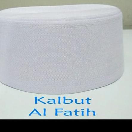 ☆ Peci kopiah kalbut Putih keras Al Fatih Original Ecer ㊚