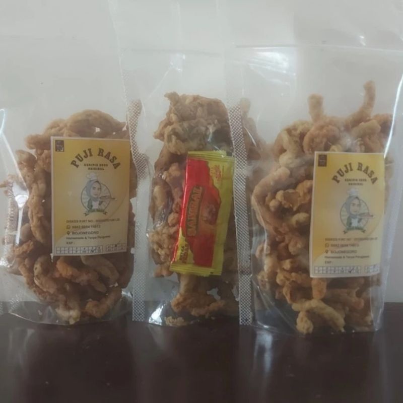 

KRIPIK KERIPIK USUS 110GR | RENYAH | GURIH | ISTIMEWA