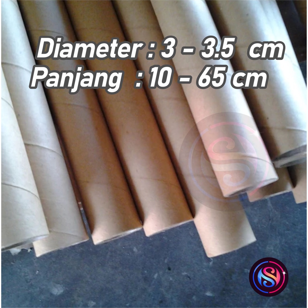 

pipa kardus selongsong packing diameter 3 cm tabung paper tube
