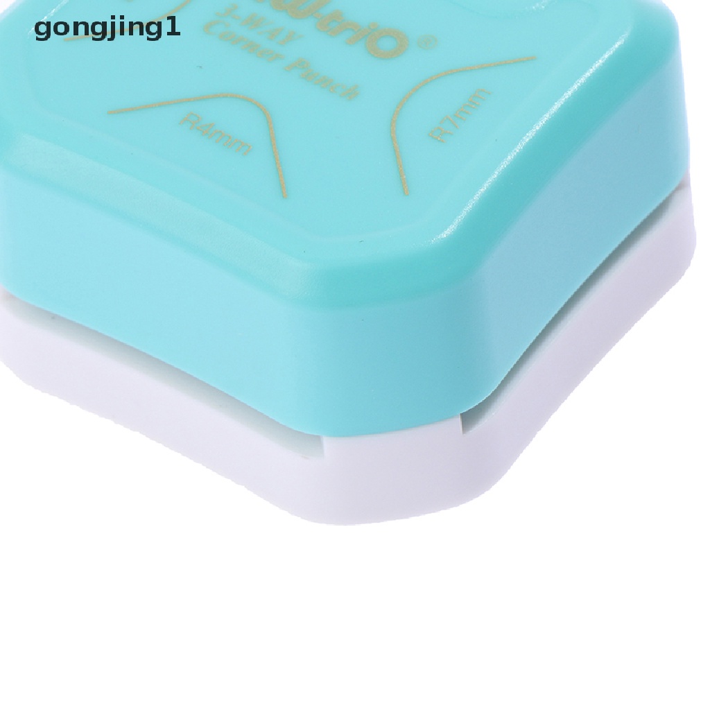 Ggg 3in1 Corner Rounder Punch Pemotong Sudut 3arah Untuk Paper Craft Laminasi DIY ID
