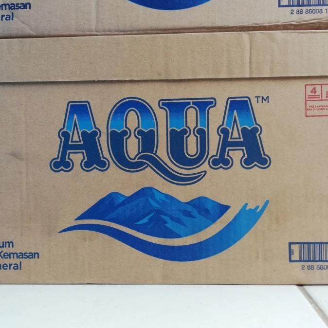 AQUA Air Mineral Botol 600 ml / 1 Dus Isi 24