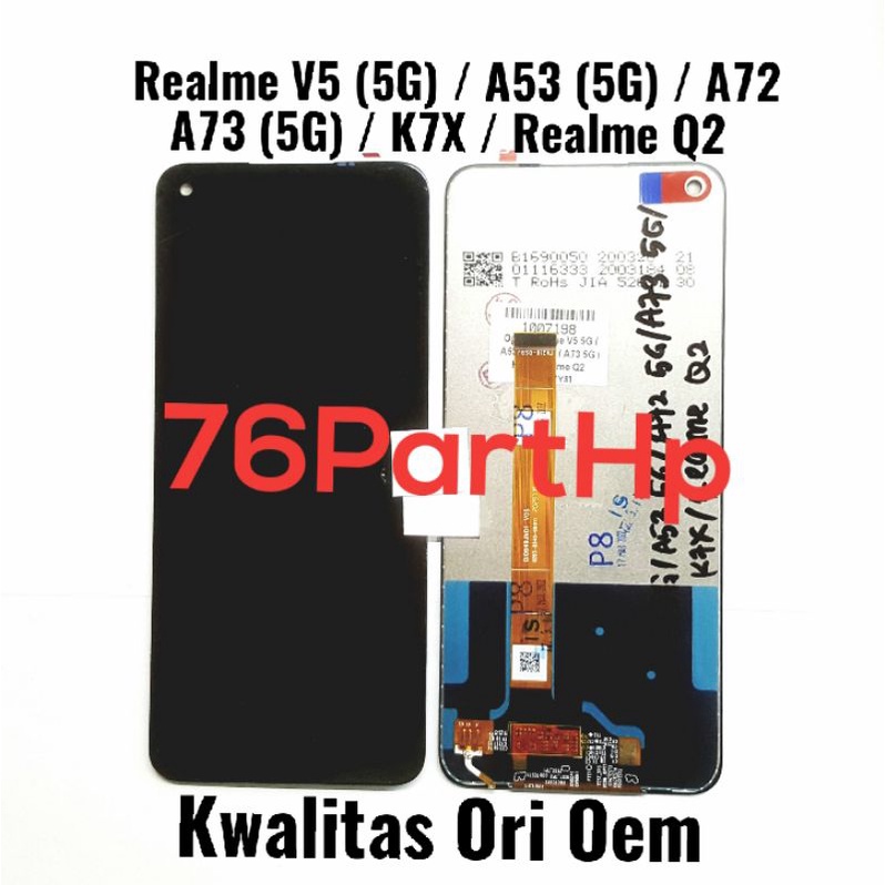 Ori Oem Lcd Touchscreen Fullset Realme V5 (5G) - A53 (5G) - A72 A73 (5G) - K7X - Realme Q2