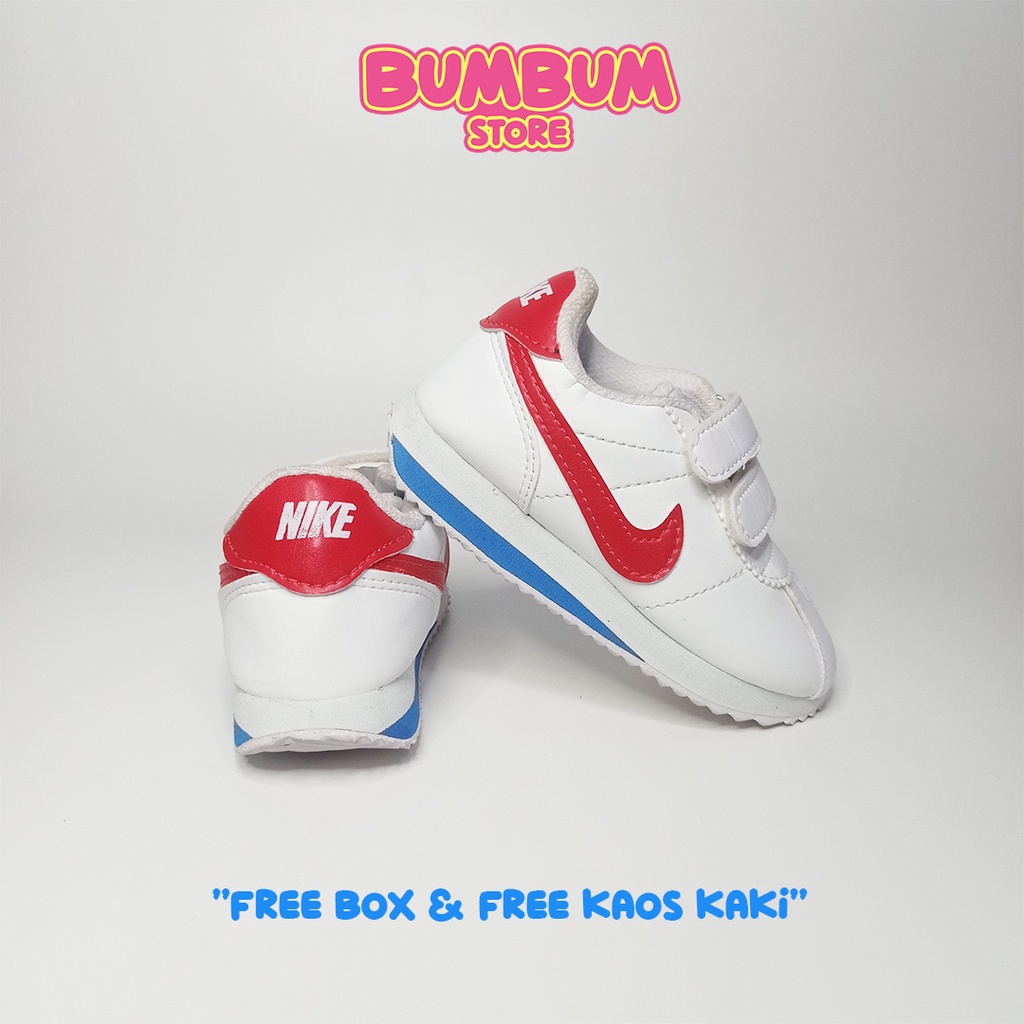 Sepatu Anak Nike Cortez putih Merah laki-laki / Perempuan