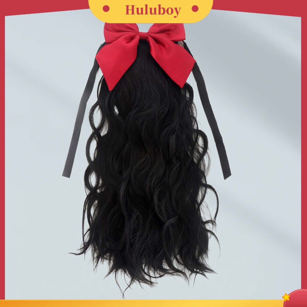 Wig Rambut Panjang Keriting Elastis Untuk Wanita