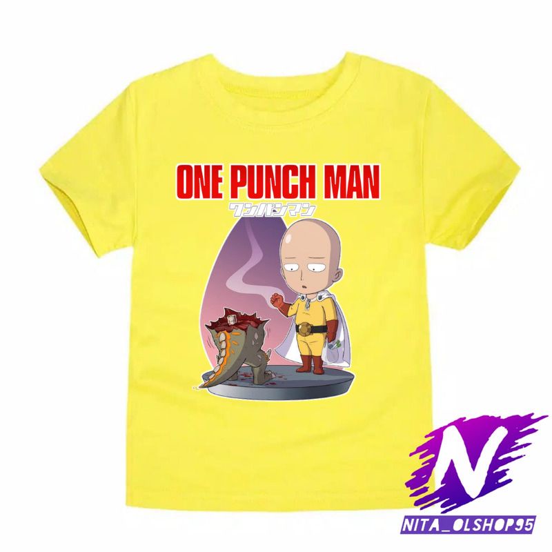 baju anak kaos anak one punch man saitama