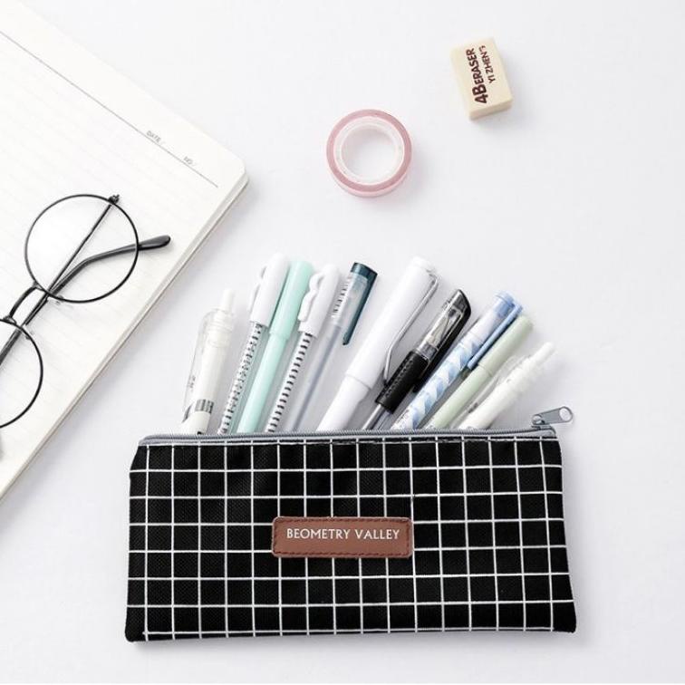 

[Z-W1W] ㊚] Tempat Pensil Geometry Valley Pencil Case Murah / Tempat Kosmetik Murah-premium