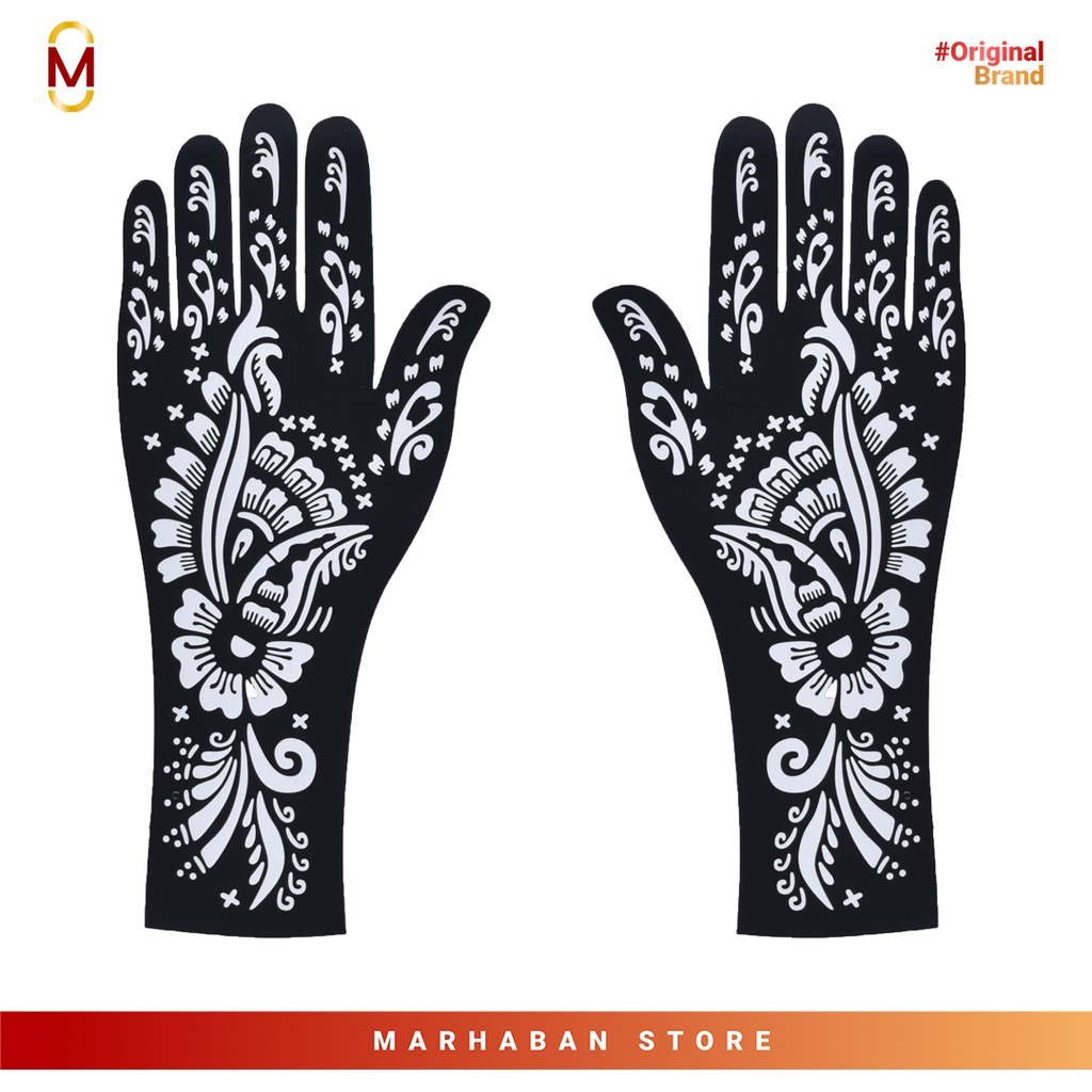 Henna pasta + Cetakan sticker gambar | Paket henna pasta gambar | pacar henna nail art