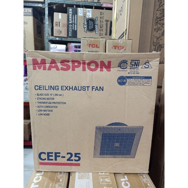 exhaus fan Maspion 10 inc cef 25 kipas