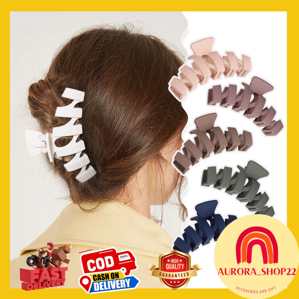 [COD] JEPIT RAMBUT DOFF WANITA BESAR JEPIT SALON MODEL ZIG ZAG JEPIT DOFF KOREA BESAR IMPORT