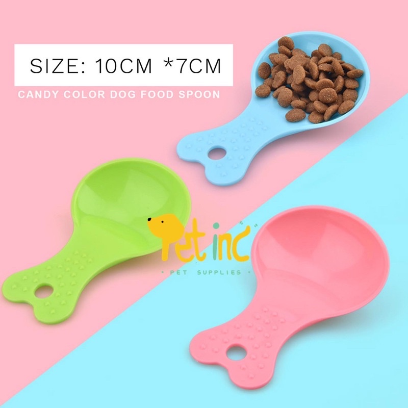 Candy color dog food spoon