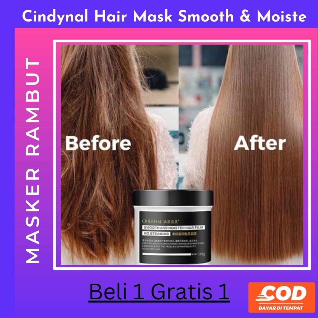 Masker Rambut Cindynal 500g - Cindynal Hair Mask Smooth & Moiste