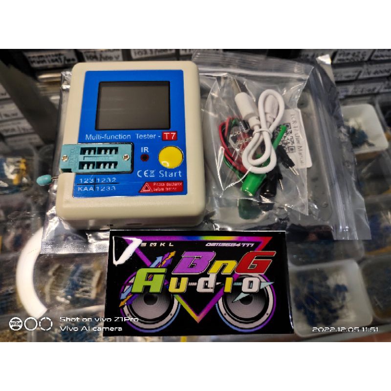 New Esr Meter Digital Komponen Elektro Tester Lcr-T7 Tester Transistor Kapasitansi Trioda Tft Lcr Es