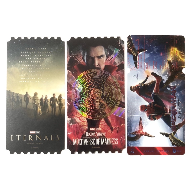 [CLEARANCE SALE] Original Ticket Megabox + CineQ Korea Marvel Eternals, DSMOM Doctor Strange, Spider