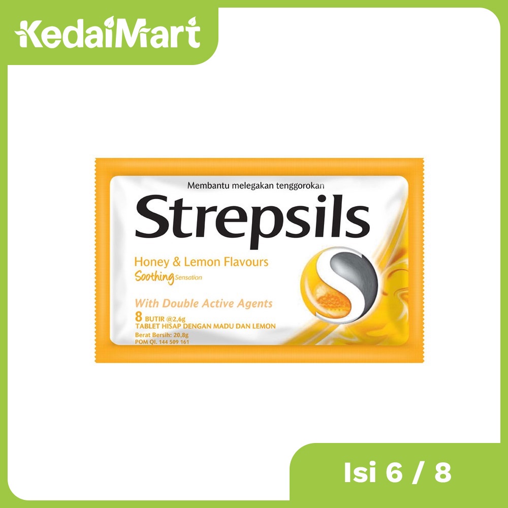 

Strepsils Honey & Lemon Isi 6 / 8