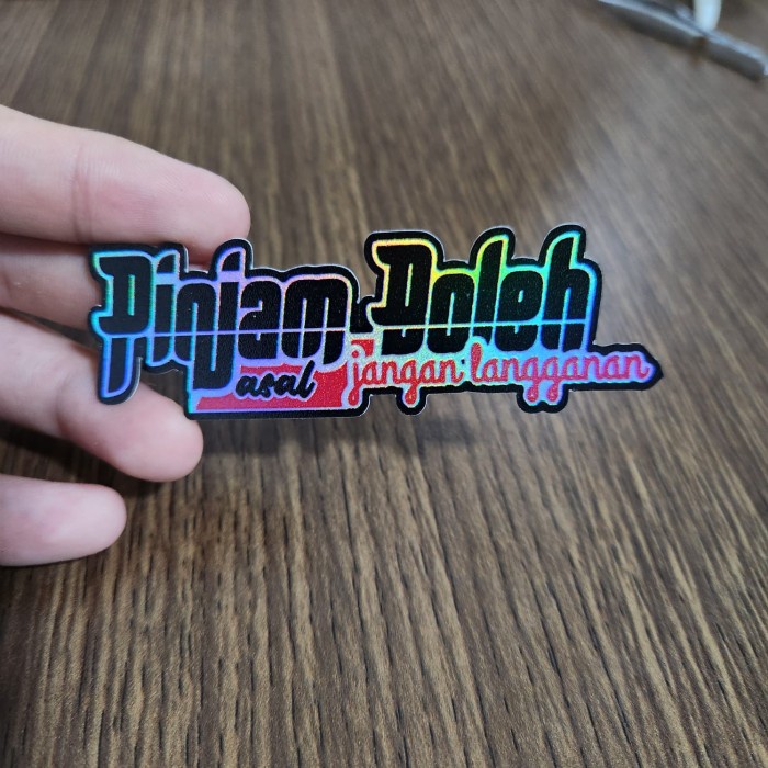 

Sticker Hologram Anime - PSH1290 - Pinjam oleh Asal jangan langganan
