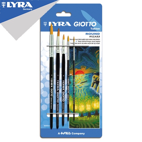 

LYRA Brush Set Round & Flat - Kuas Lukis Cat Air 569xxx