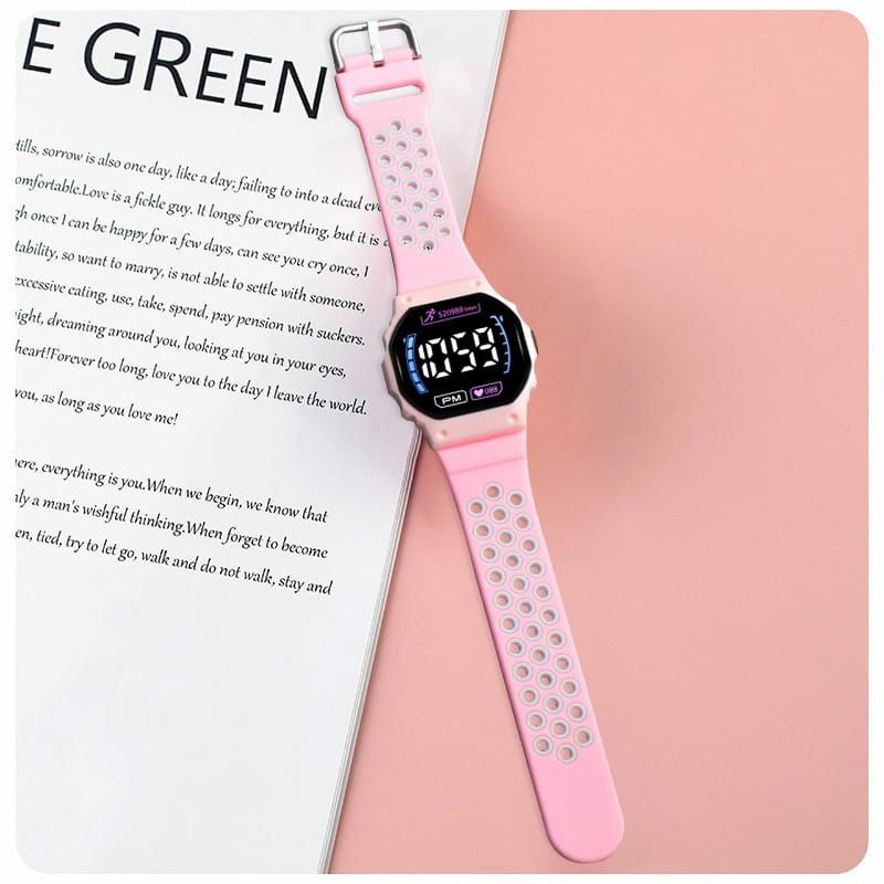 Limited Edition Fashion Rubber Kasual Pria dan Wanita Jam Tangan Led Terlaris