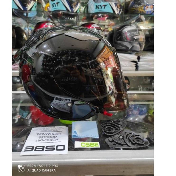 Baru Berkualitas kaca venom open flat visor helm KYT DJ maru  bonus rachet