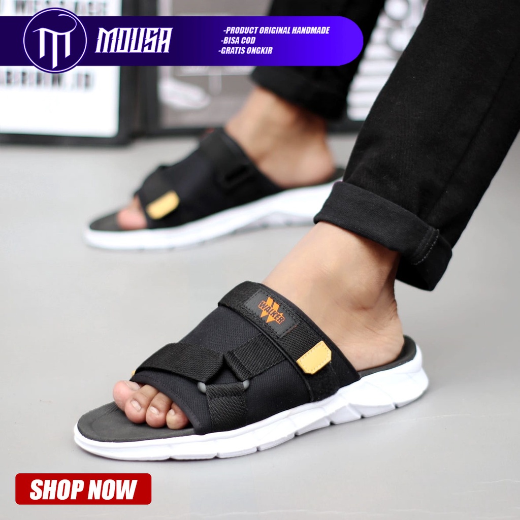 Sandal Slide Sandal Pria Sendal Flip Flop Ringan Terbaru Kekinian Mousa Jober