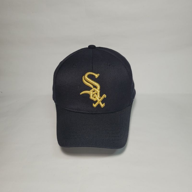 Topi Cap MLB Sox (black/gold) Second