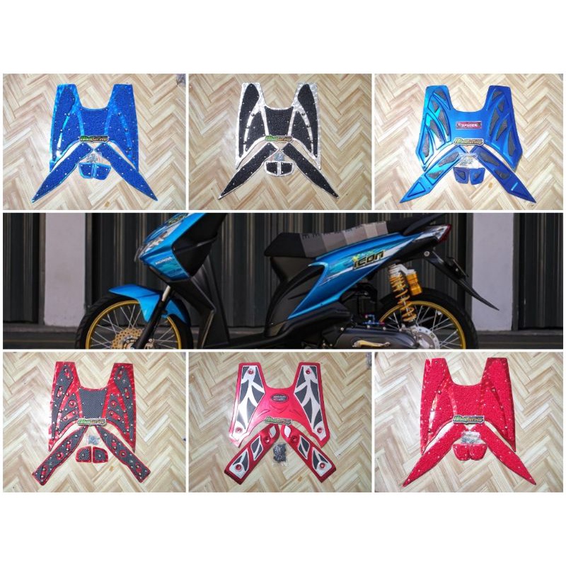 Bordes plat almunium honda beat karbu old yoshimura made in thailand icon lama lawas cnc almu lantai