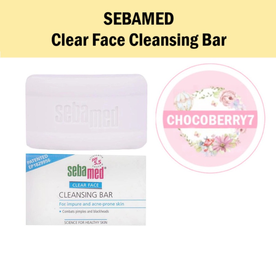 SEBAMED Clear Face Cleansing Bar 100 gr g Facial Wash Sabun Cuci Muka