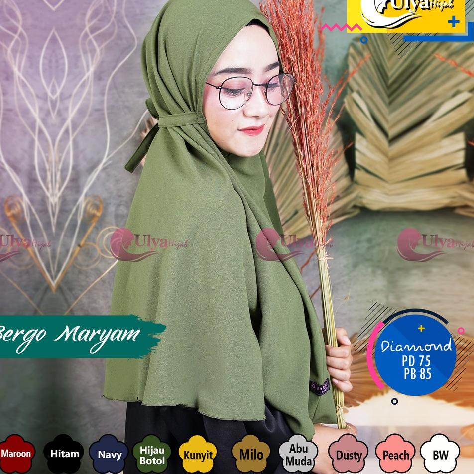 Serbu Voucher Jilbab Instant Bergo Maryam mad Diamond Brand Ori Ulya Hijab