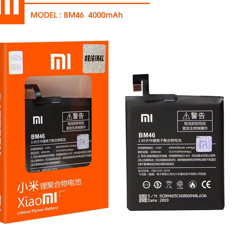 Harga Bersahabat Batre Xiaomi Redmi Note 3 -Note 3 Pro BM 46 Original 100% Distributor Batre Note 3 