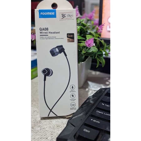 Headset Foomee QA08 Wired Headset Super Bass Original Foomee