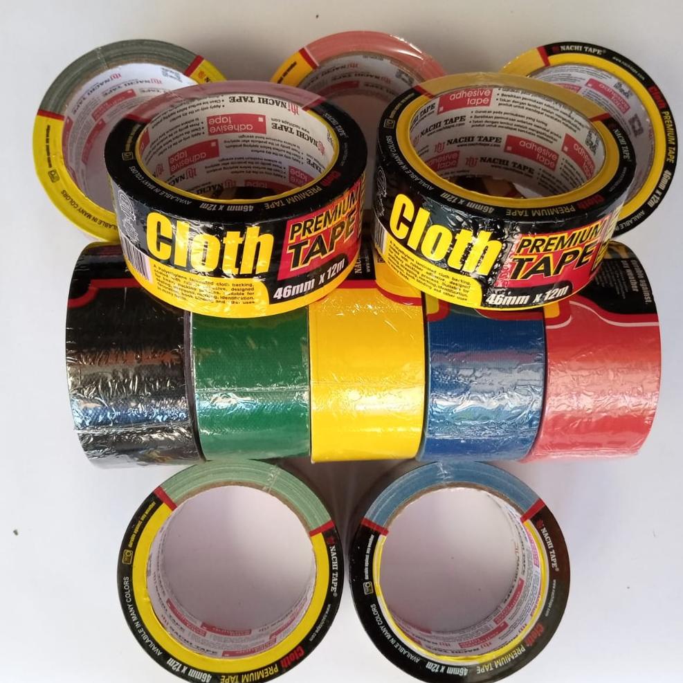 

⍇ Lakban Kain Hitam / Isolasi Tape NACHI 2 inch x 12 meter (46 mm x 12 Meter). ➽