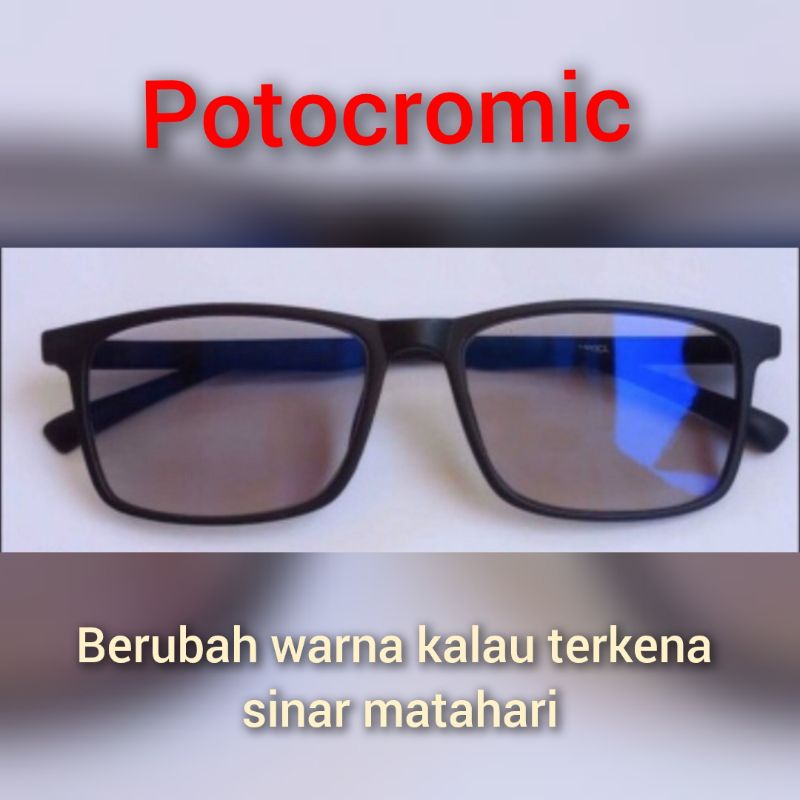 Kacamata potocromic untuk rabun dekat  dan jauh