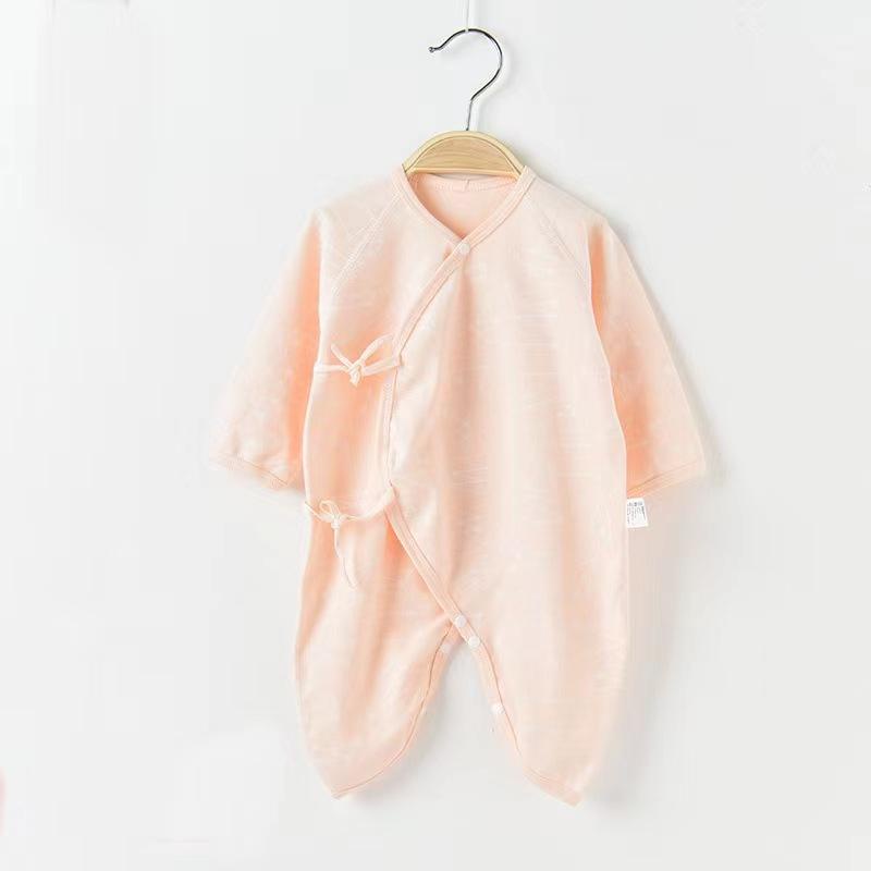 KFCAT Baju Pakaian Jumpsuit Romper Sleepsuit Kimono Bayi Lengan Panjang Unisex Katun Motif Import Style 3-9 Bulan