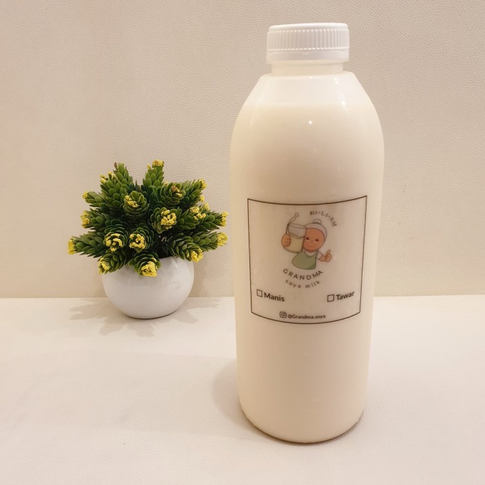 

[NEW] SUSU KACANG KEDELAI RUMAHAN (merek Grandma Soy Milk) - soya grassjelly, 1000 ml