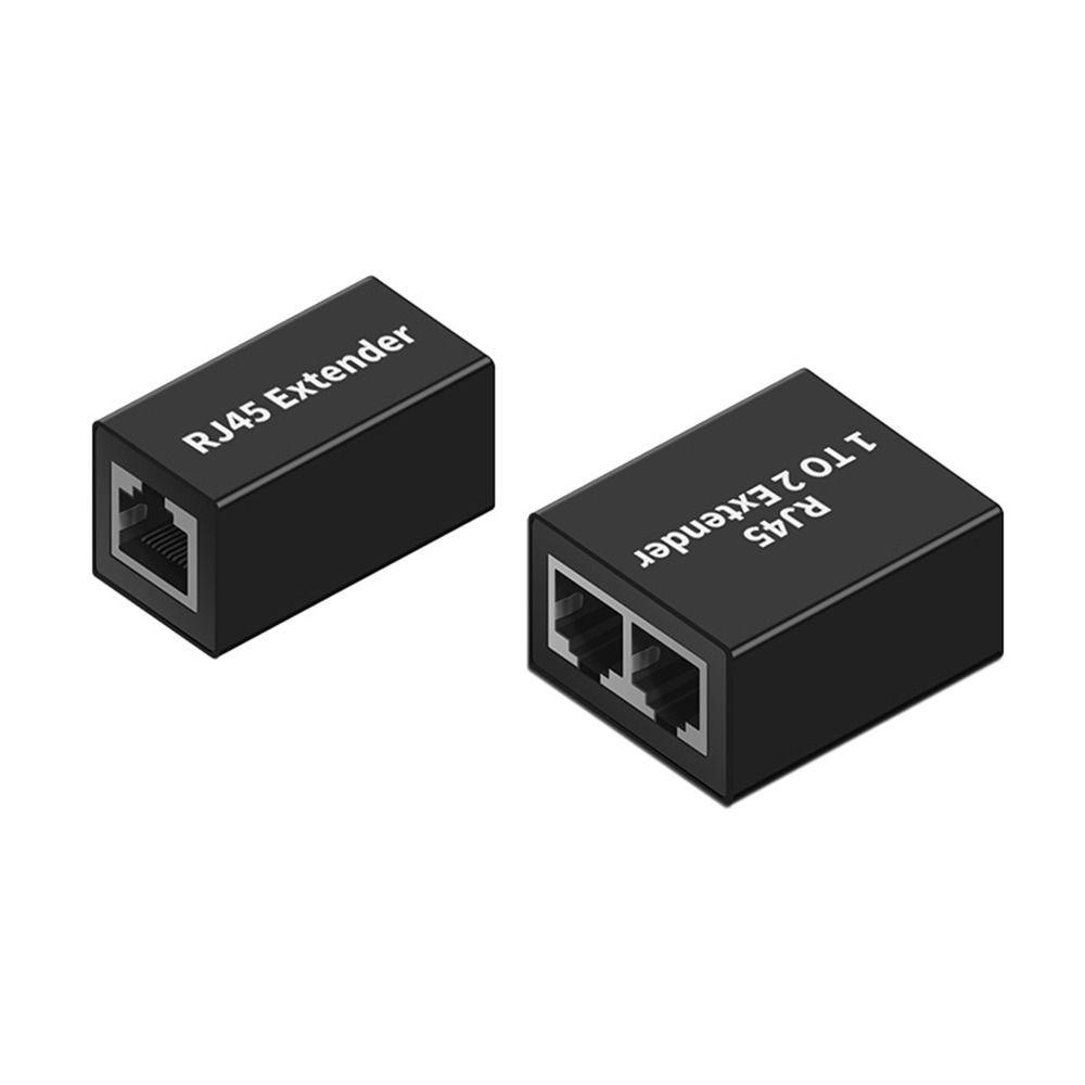 Adapter Konektor Kabel LAN Router Splitter RJ45 to RJ46 TOP Network Coupler