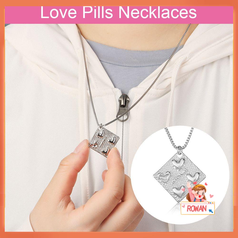 R-flower Love Pills Kalung Fashion Wanita Aksesoris Perhiasan Choker