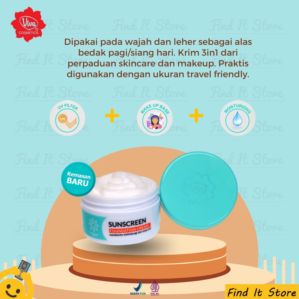 Viva Skin Food Cream | Extra Care | Skin &amp; Body Care 22gr 30gr | Extra Care Cream 50gr | Sunscreen Foundation Cream 22g | Special Day Cream 22g BPOM