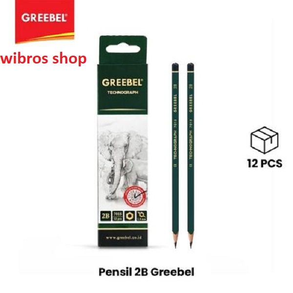 

Pensil 2b Greebel original- isi 12 pcs