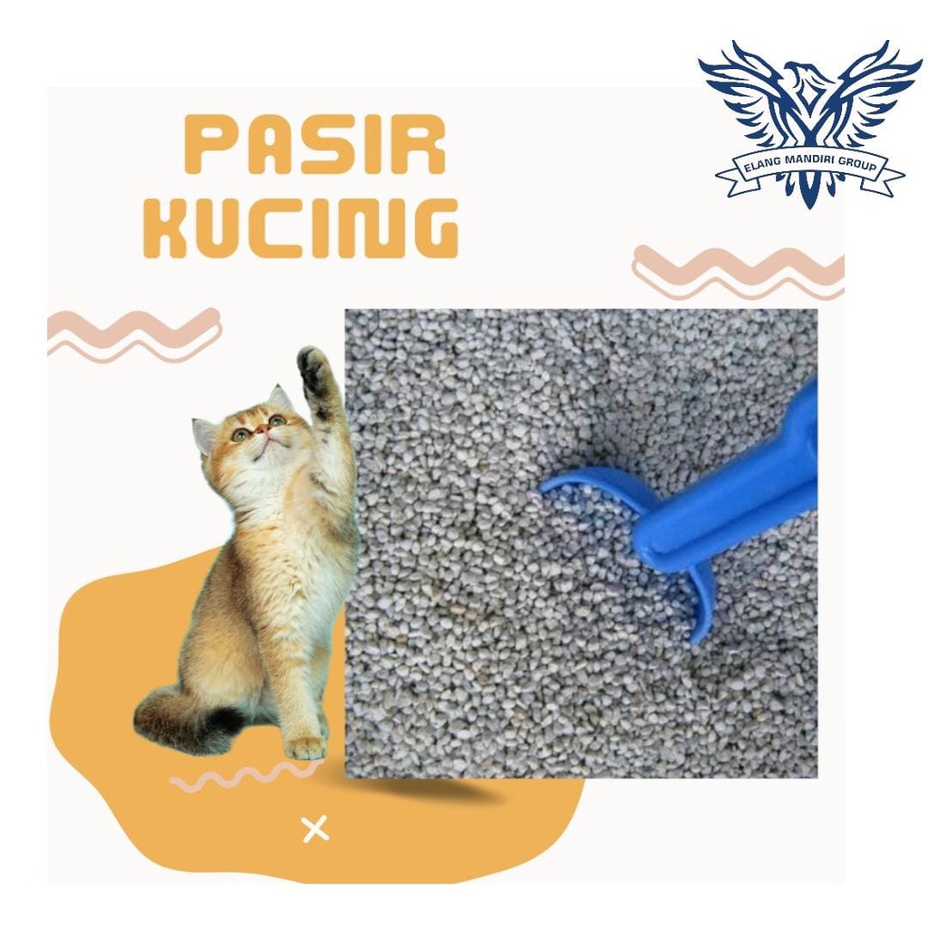 Repack Pasir Kucing Zeolit 1kg Pasir Untuk Kucing, Landak Mini, Hamster, Anjing, Dll