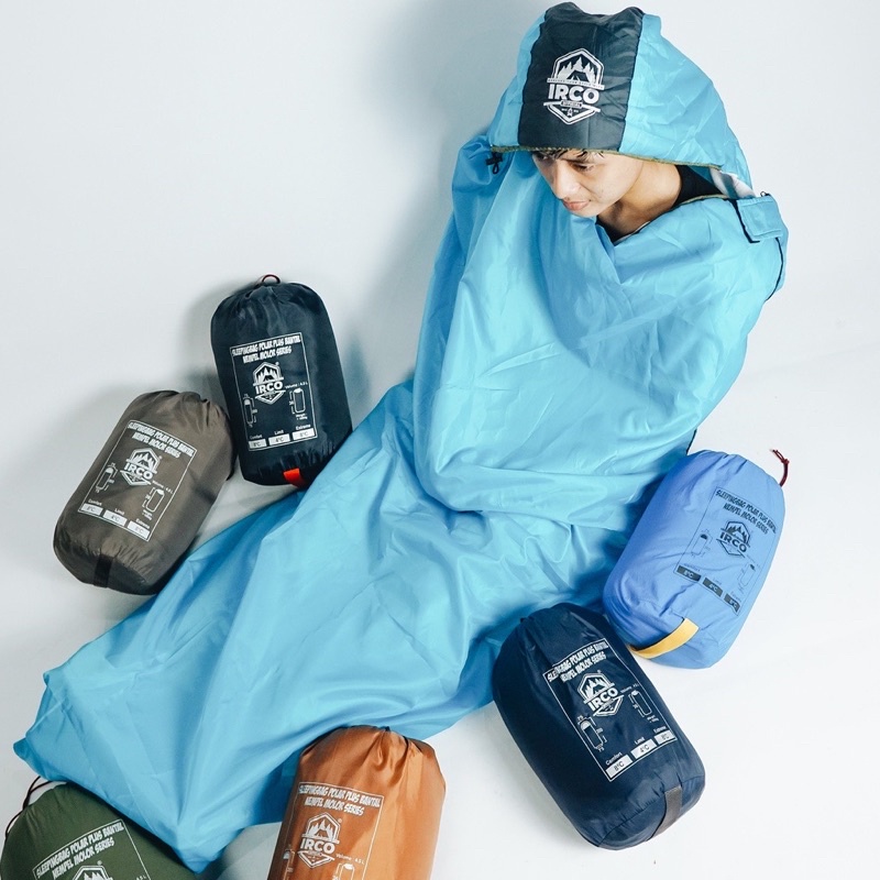 Sleeping Bag Kantong Tidur Polar Dengan Bantal Plus Matras Camping