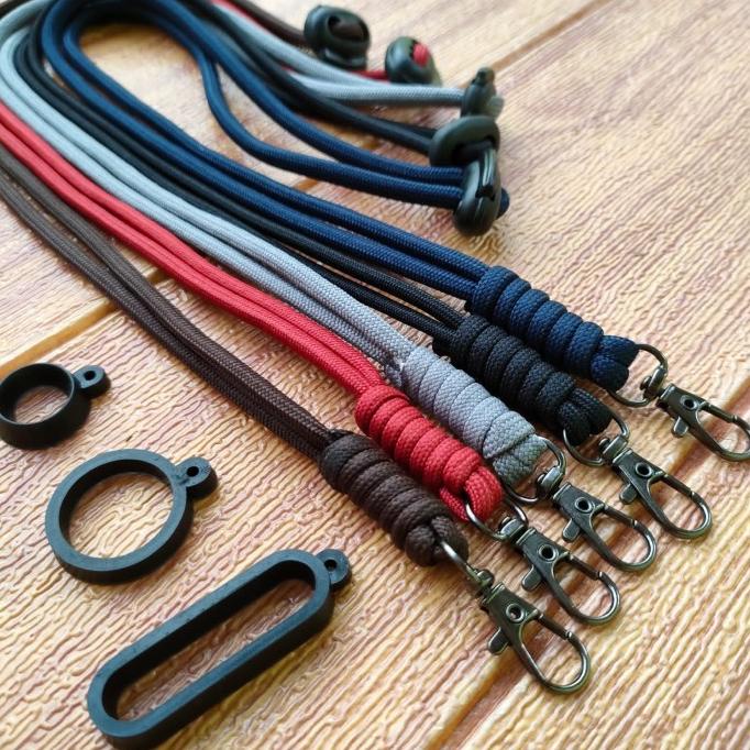 

Lanyard Kalung Tali Gantungan Stopper Aksesoris Pods Simpul Polos