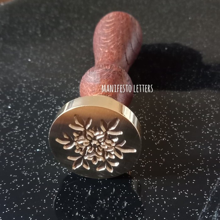 

✨NEW✨ - Wax Seal Snow Flake wooden stamp stempel segel tembaga planner journal