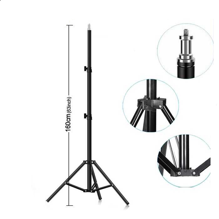 Tripod hp Selfie 3161 Tinggi 1.6 meter tripot stand untuk hp kamera lampu lighting ringlight panjang1.6meter