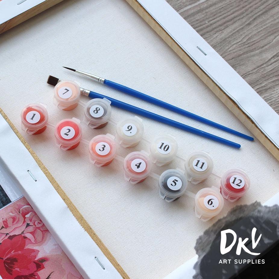 

Terbaru - Paint By Number 20x30cm Girl Series DIY Painting Kit Mewarnai Lukisan with Wooden Frame Numbers 레