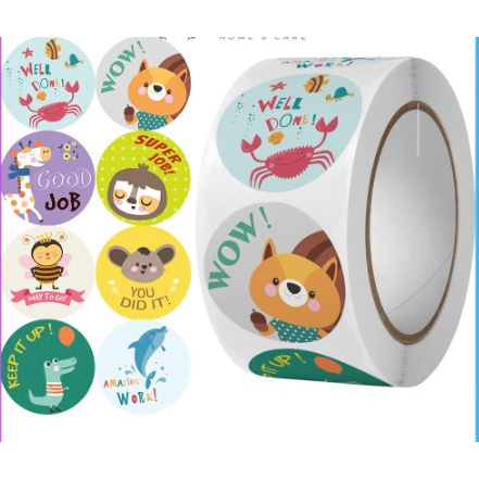 

Stiker Label Thank You Imo Unicorn 25mm untuk cookies packaging premium import
