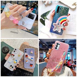 Custom Crystal Blink Case Oppo Reno 2 Reno 2F Reno 3 Reno 4F Reno 5 4G Reno 5F Reno 6 4G Reno 6 5G