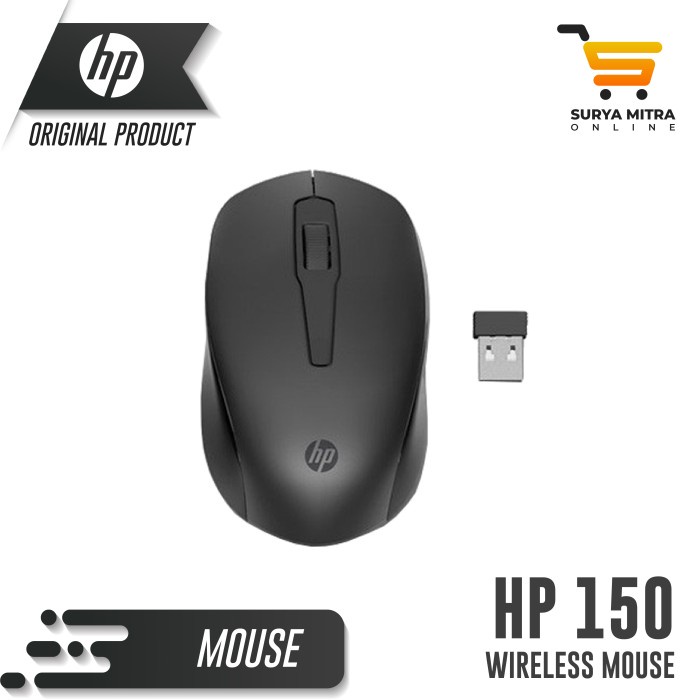 Mouse Wireless HP 150 1600DPI 2.4GHz Mouse