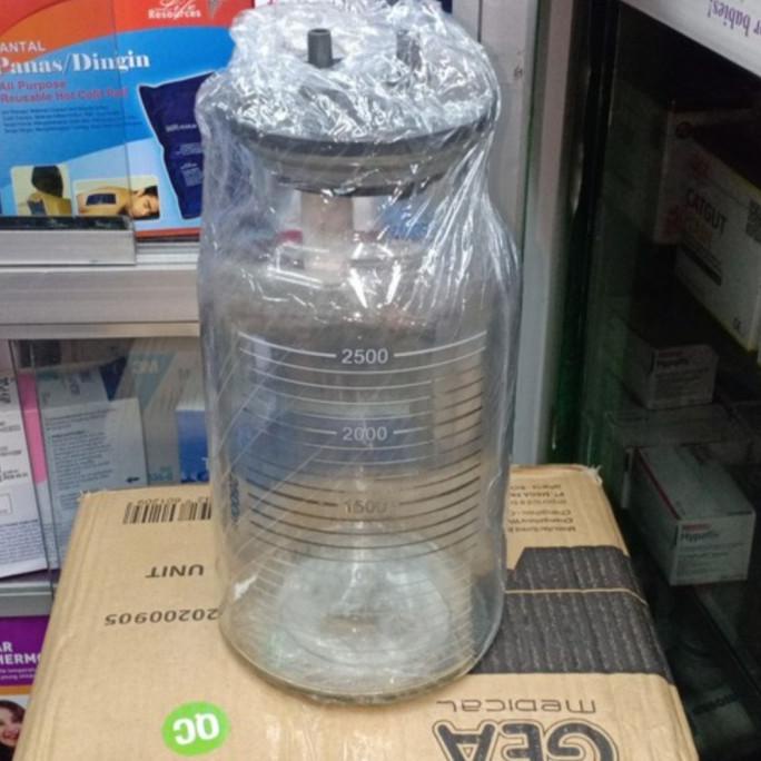 Botol tabung kaca suction 2500 ml