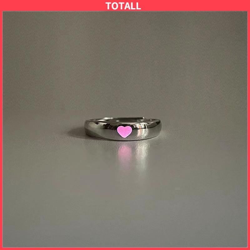 COD Cincin Cinta Luminous Retro Vintage Korea Gaya Untuk Wanita-Totall