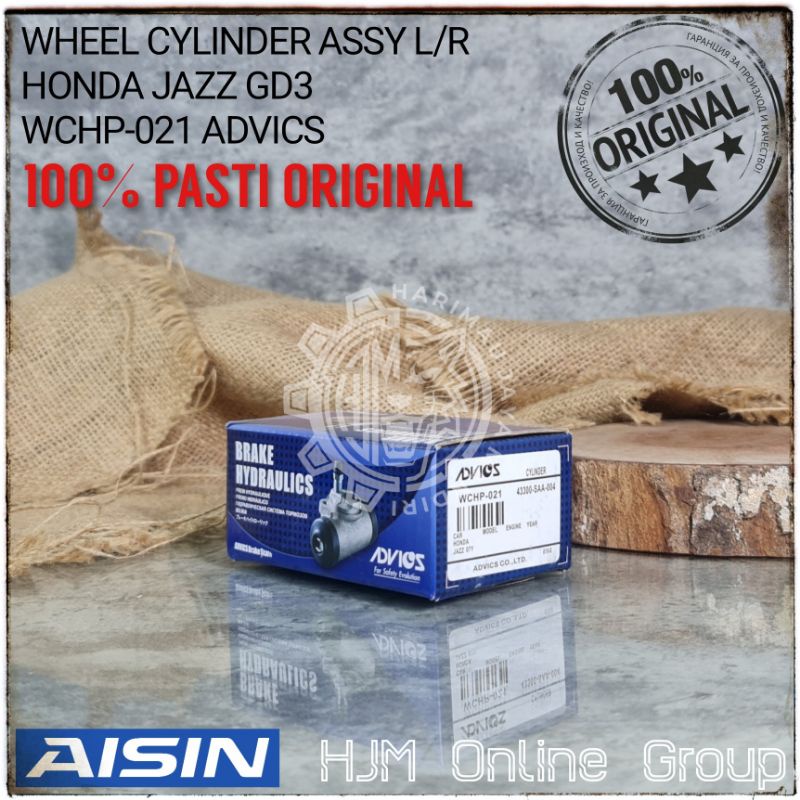 WHEEL CYLINDER - MASTER BAK BLOK REM BELAKANG JAZZ CITY ADVICS AISIN